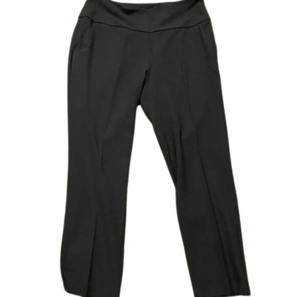 Adidas Women's Pilates Tights Slim Fit Pull-On Ankle Golf Pant Plain Black M - Picture 4 of 4